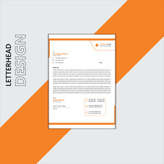 Simple letter head design for stock market