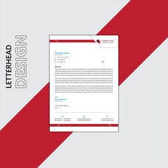 Simple letter head design for stock market