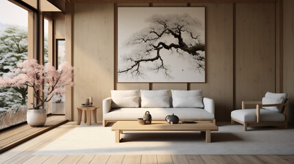 落ち着いた静かな日本の伝統的な部屋