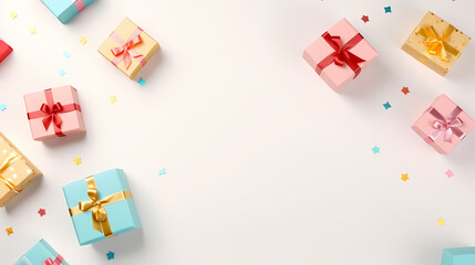 Gift box background, black friday sale, birthday, children's day, valentine's day and wedding gift background