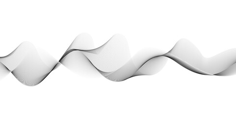 Abstract wavy grey blend technology liens background. Digital frequency track equalizer. Music sound waves. Audio digital equalizer technology, pulse musical vector.