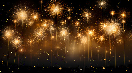 Fototapeta premium Fireworks background for celebration, holiday celebration concept