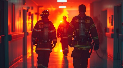 fire accident Inside the patient room of modern hospitals,generative ai