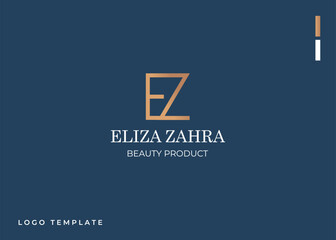 Minimalist and Luxurious EZ Letter Logo Monogram