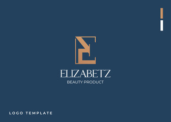 Minimalist and Luxurious E Letter Logo Monogram