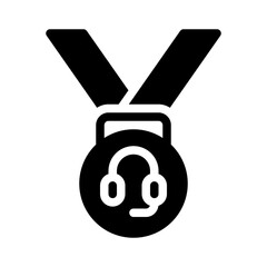 medal glyph icon