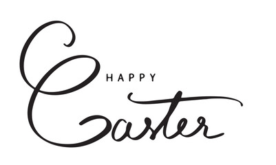 Happy easter day calligraphy hand writen font text rabit bunny  ear gift happy easter egg march april month holiday banner art pattern invitation abstract element event gift easter day beautiful  - obrazy, fototapety, plakaty