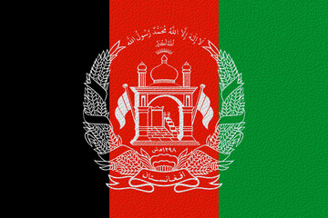 National flag  of Afghanistan. Background  with flag  of Afghanistan