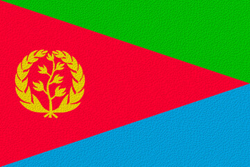 Fototapeta premium National flag of Eritrea. Background with flag of Eritrea