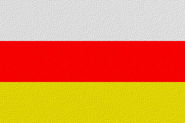 National flag of  South Ossetia. Background  with flag  of  South Ossetia