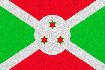 National flag of Burundi. Background  with flag of Burundi.