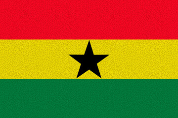 National flag of Ghana. Background  with flag of Ghana.