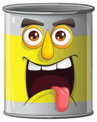 Poster Im Rahmen Vector illustration of a cheerful paint can © GraphicsRF