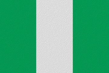 Fototapeta premium National flag of Nigeria. Background with flag of Nigeria.