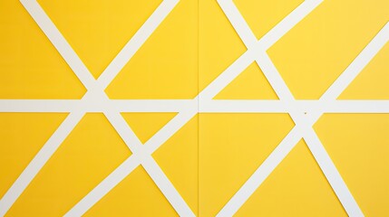 A minimalist grid of intersecting diagonal lines in shades of yellow
