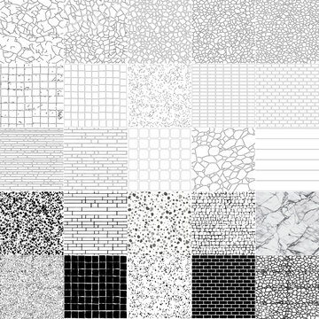 Stone on ground vector, Broken tiles mosaic pattern. texture interior background line art. set of graphics elements drawing for architecture and landscape design. cad pattern