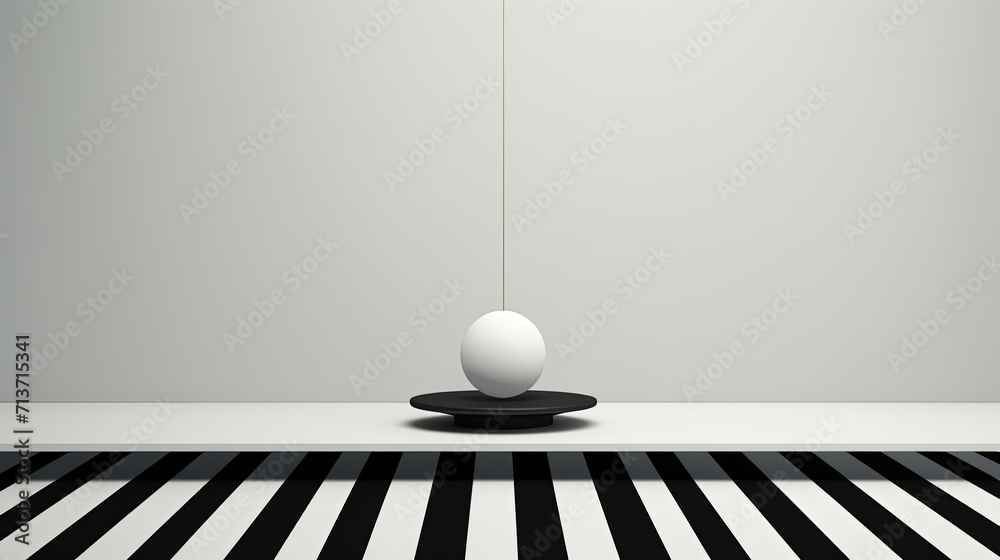 Poster A minimalistic background with parallel lines creating a sense of balance