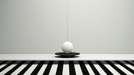 A minimalistic background with parallel lines creating a sense of balance