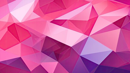 Obraz premium An abstract pattern with geometric shapes in shades of pink and purple