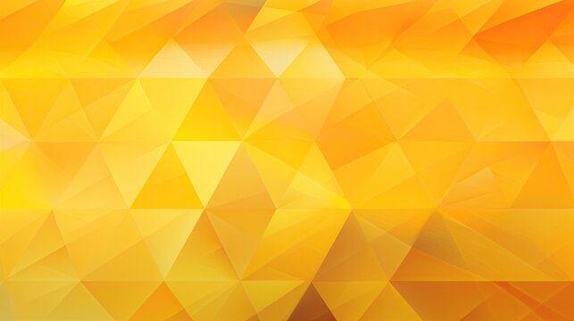 Background with yellow triangles arranged in a diamond pattern with a kaleidoscope effect and color gradient