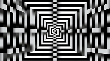Optical illusion with overlapping squares