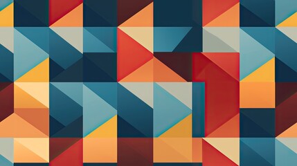 Patterns featuring repetitive square tessellations