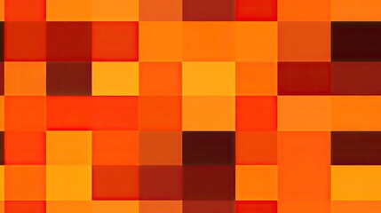 Pixel art revival retro modern vibrant orange pixel pattern