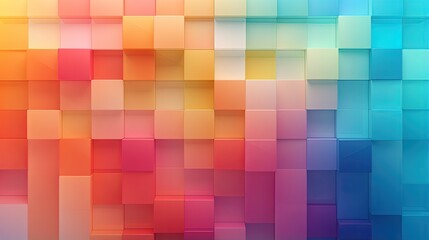 Squares with a gradient color transition