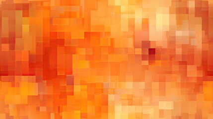 Virtual world modern vibrant orange pixel pattern