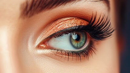 Obraz premium Woman Eye with Beautiful Makeup