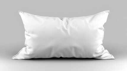 Blank soft pillow isolated on a white background, generative ai