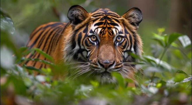 a tiger in the jungle