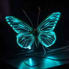 bioluminescent butterfly neon lighting6