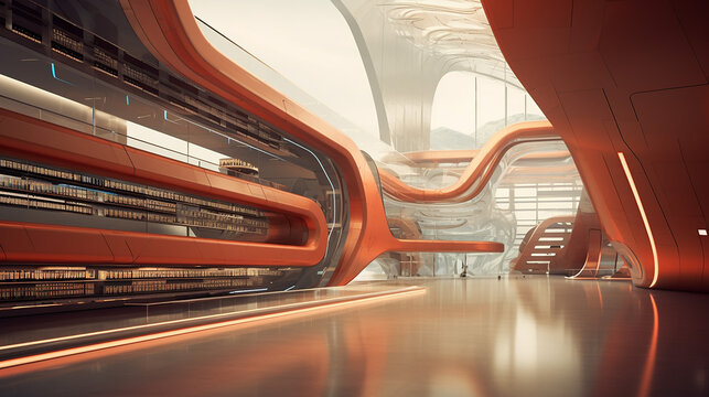 on line press review futuristic library