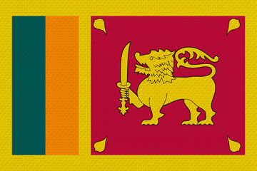 National flag  of Sri Lanka. Background  with flag  of Sri Lanka