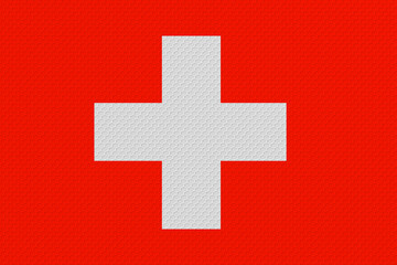 National flag  of Switzerland. Background  with flag  of National Flag Switzerland.