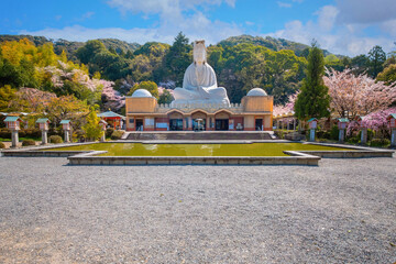 Ryozen Kannon Temple is a war memorial dedicated to the fallen both sides of the Pacific War.The 24-meter statue of the Goddess of Mercy was built in 1955