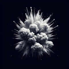 Explosive Art Abstract Background