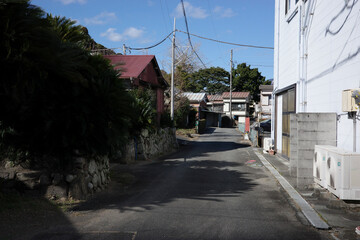 Fototapeta premium 日本の河津町の町並み