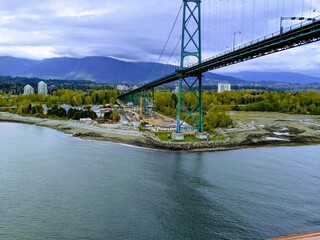 Work Yard, Lions Gate Bridge, Vancouver, British Columbia