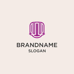 Abstract brand name logo vector