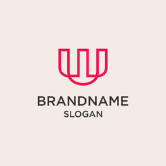 Abstract brand name logo vector