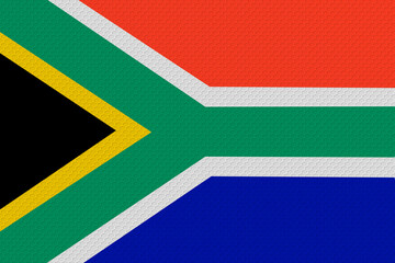National flag of South Africa. Background  with flag of South Africa