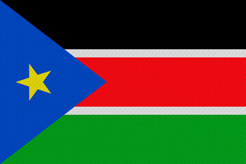 National flag of South Sudan. Background  with flag of South Sudan.