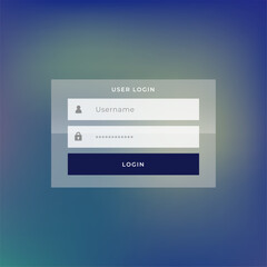 modern login form template for website access
