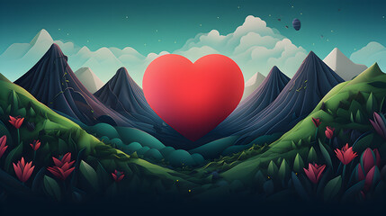illustration of Valentine day background, love, romantic concept, heart shape. Neural network generated art. Digitally generated image. Not based on any actual scene or pattern. Pro Photo,,
A colorfu
