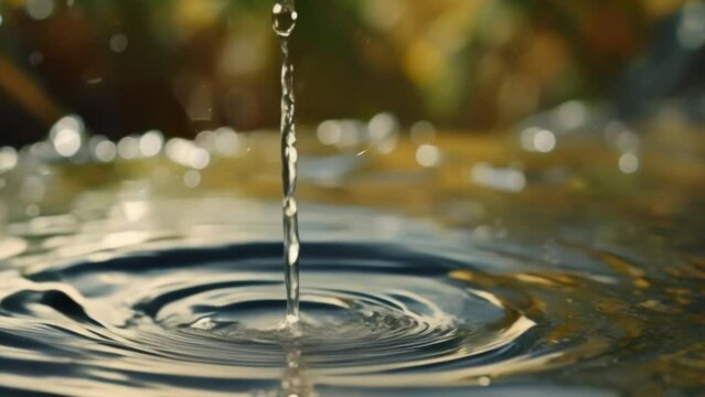 water drop video