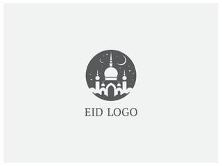 premium eid mubarak logo design vector, vector and illustration,