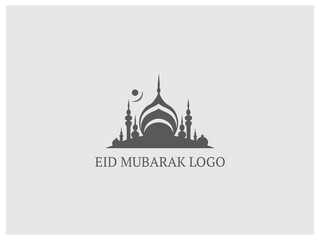 premium eid mubarak logo design vector, vector and illustration,
