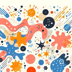 Explosive Geometric Abstract Background